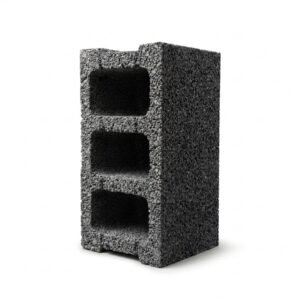 Volcanic Hollow Concrete Block – 3 Core Lightweight Structure